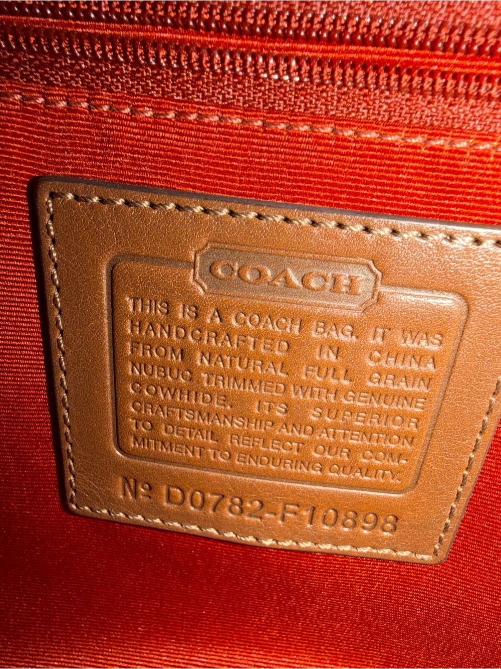 Coach 2007 Pebbled Leather Chelsea Shoulder Bag NWT - Picture 9 of 9